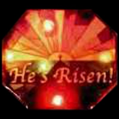 He's Risen Flash Lapel Pin