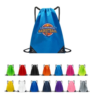 Polyester Waterproof Drawstring Sports Backpack