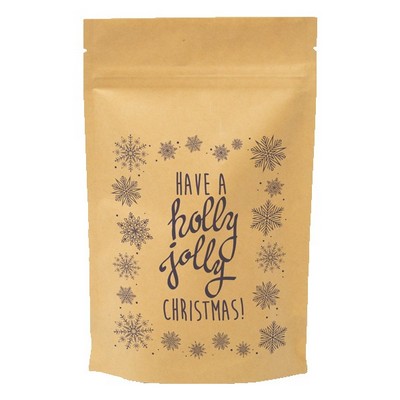 Snowflakes Predesigned Kraft Barrier Pouch (4"W x 6"H x 2"D)