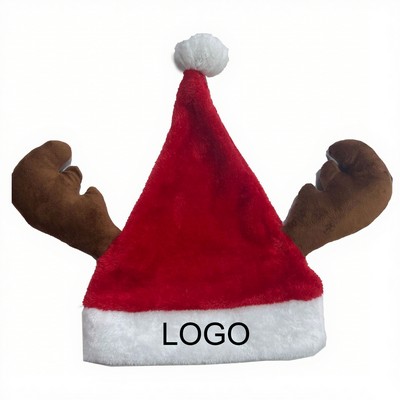 Reindeer Antler Santa Hat