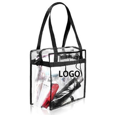 Durable Clear Plastic Stadium Bag with Zipper Closure