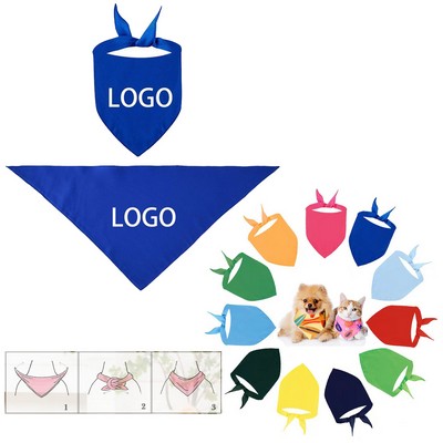 Customized Polyester Pet Bandanna Triangles