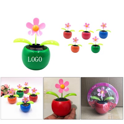 Solar Powered Sunflower Car Ornament