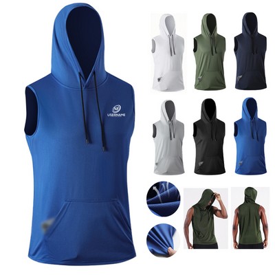 Sleeveless Pullover Hoodies