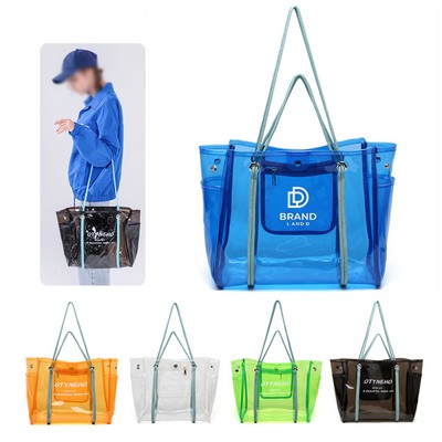 Heavy Duty PVC Waterproof Large Capacity Clear Bag