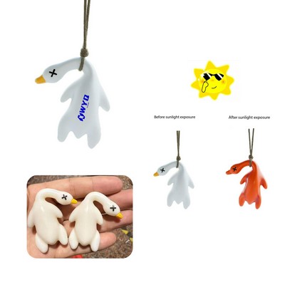 1.49"*1.25"Color-Changing Roast Duck Car Pendant