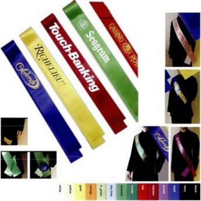 Premium Grade Satin Sash