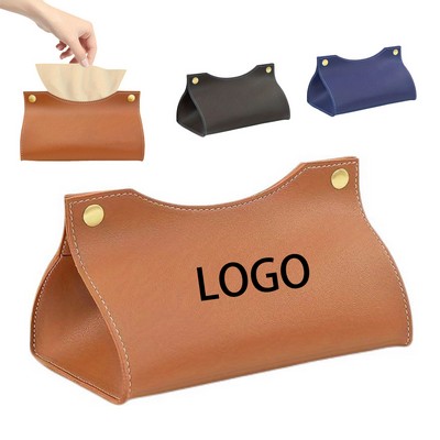 PU Leather Stylish Tissue Holder