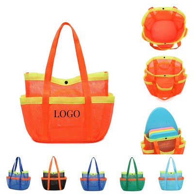 Beach Large Shower Mesh Tote Bag