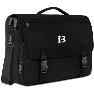15.6" Waterproof Nylon Laptop Messenger Bag