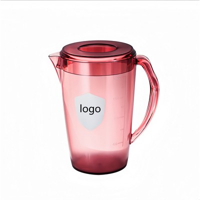 Plastic Water Pitcher with Lid and Built-in Filter Spout