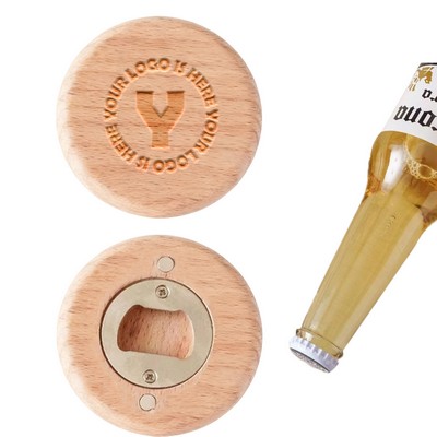 Solid Wood 2-in-1 Bottle Opener
