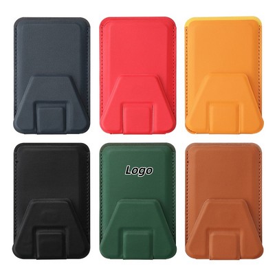 Strong Magnetic Foldable PU Leather Desktop Phone Stand for iPhone 16 Pro Max Series