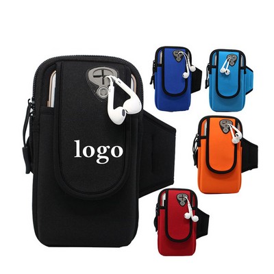 Customizable Neoprene Arm Pack with Pockets and Audio Port