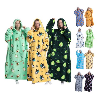 Blanket Hoodie, Long Hooded Blanket Sweatshirt