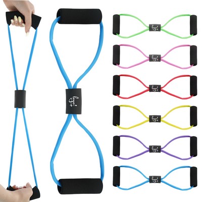 8 Shape Yoga Fitness Resistance Band Elastic Pull Rope