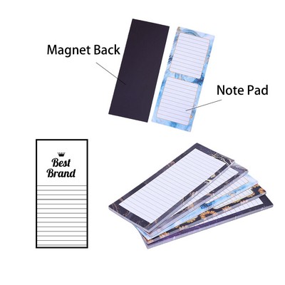 Magnetic Sticky Note Tear-Off Notepad for Fridge