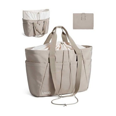 Ultra Light Waterproof Nylon Travel Tote Bag Large Capacity Shoulder Handbag Versatile Commuter Bag