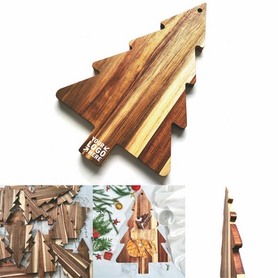 Christmas Tree Acacia Wood Serving Board