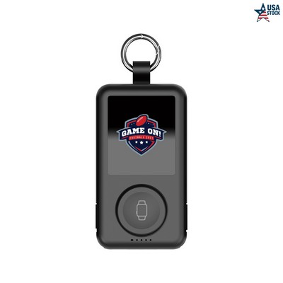 6,000mAh PowerBank With Illuminating Logo and Lightning to USB-C Cable