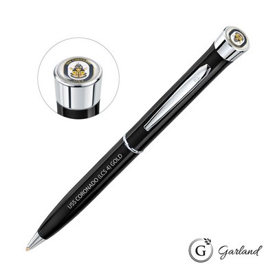 Garland® Color Custom Twist Ballpoint Pen - Chrome Accent