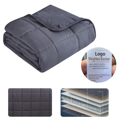 Thick Breathable Premium Glass Bead Weighted Blanket