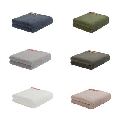 Premium Cotton Bath Towel Thick Absorbent White Design for Home Spa and Hospitality