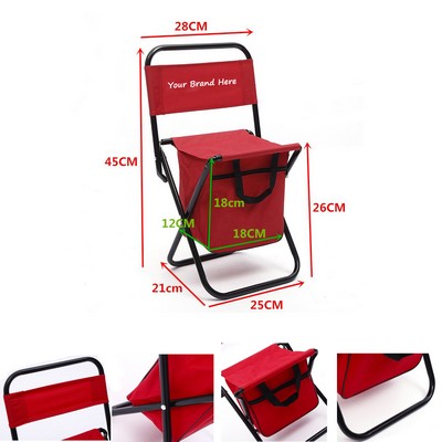2" 1 Foldable Chair With Cooler Bag