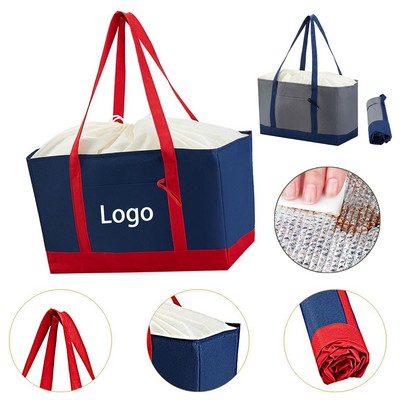 Insulated Reusable Dustproof Foldable Grocery Shopping Bag