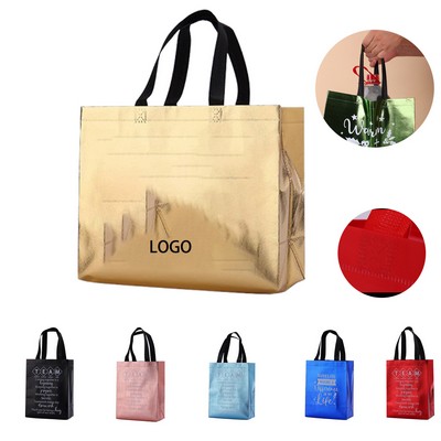 Festival Metallic Gift Tote - 13"x5"x11"