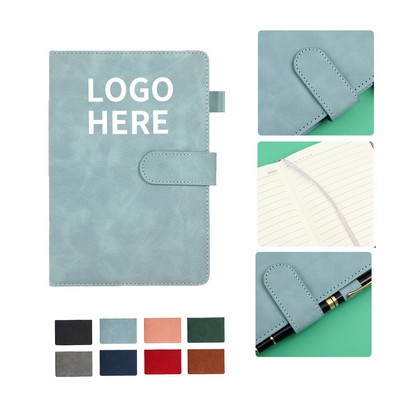 A5 Synthetic Leather Journal with Magnetic Lock