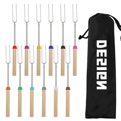 Extendable Stainless Steel Barbecue Fork