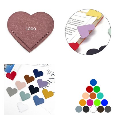 PU Heart Corner Bookmark