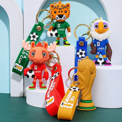 World Cup Mascot Keychain