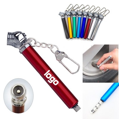 Colorful Mini Tire Gauge Keychain