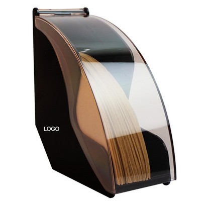 Dust-Proof Coffee Filter Holder Box Acrylic Filter Paper Storage Case Waterproof Organizer