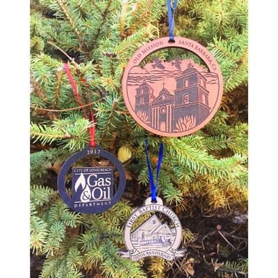 Customizable Leatherette Ornaments