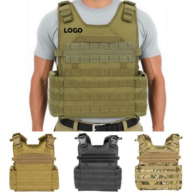 Tactical Molle Assault Vest With Adjustable Straps