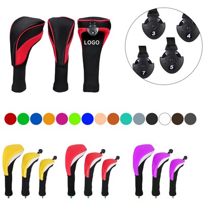 Mesh Golf Club Head Covers Set