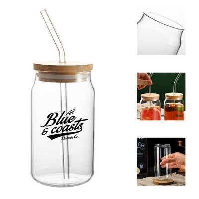 12oz Can Shaped Cup with Bamboo Lid