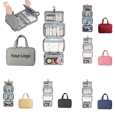 Folding Partitioned Toiletry Bag