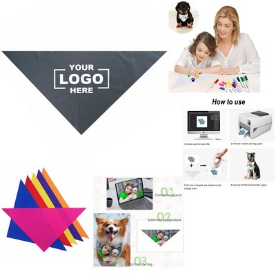 Pet Triangle Scarf Solid Color Dog Drool Bib Pet Accessories Christmas Cat Bib