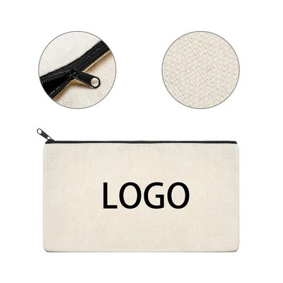 Cotton Canvas Zipper Bag