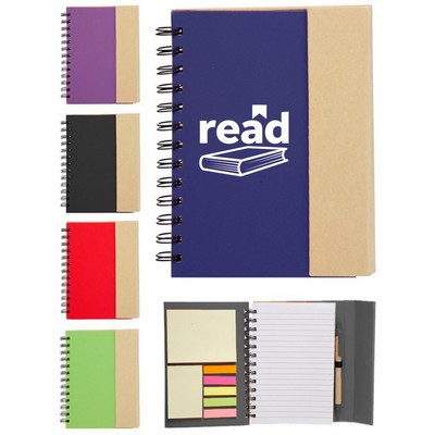 Multi-Function Spiral Journal With Pen