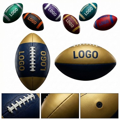 Premium Inflatable PU Football with Anti-Skid Grip for Practice & Games
