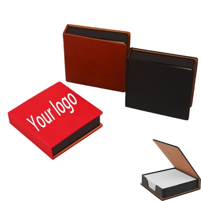 Portable Leather Sticky Note Organizer with Cover
