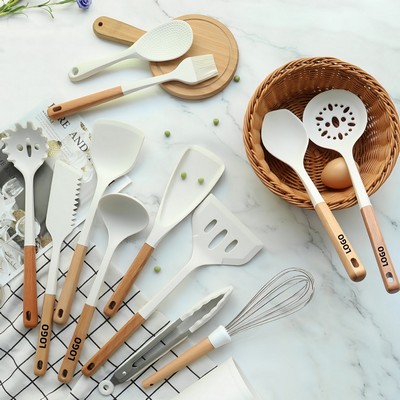 Silicone Kitchen Utensil Set Durable Nonstick Safe