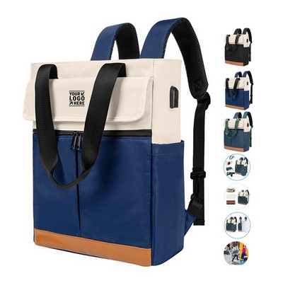Versatile Nylon Daypack with Charging Feature