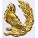 Stock Animal Lapel Pin (Bird with Laurel)
