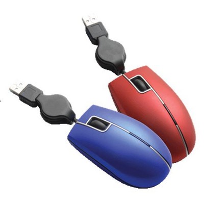 Arch 3D Optical Computer Mouse w/ Retractable Line